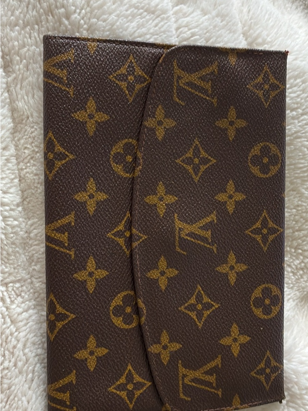 Louis Vuitton Monogram Card Holder Pouch- Brown & Gold